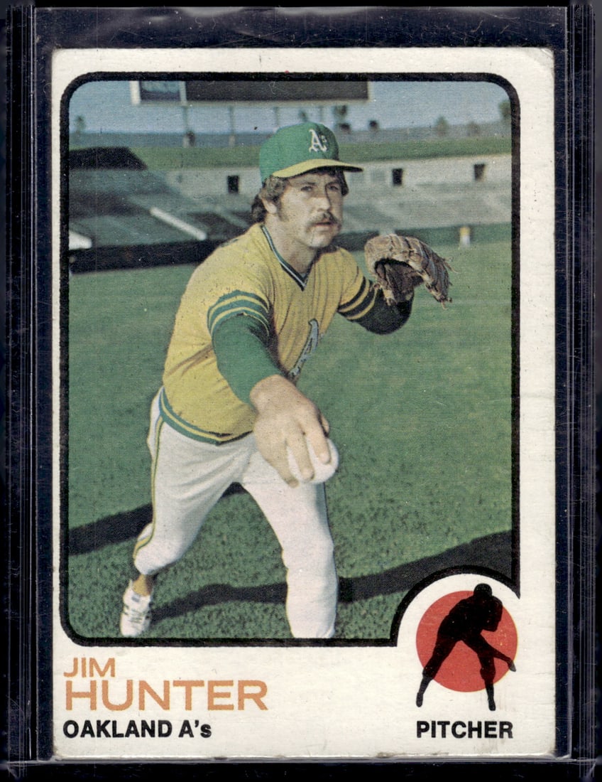 Catfish Jim Hunter 1973 Topps #235 Oakland A's (1 of 2)