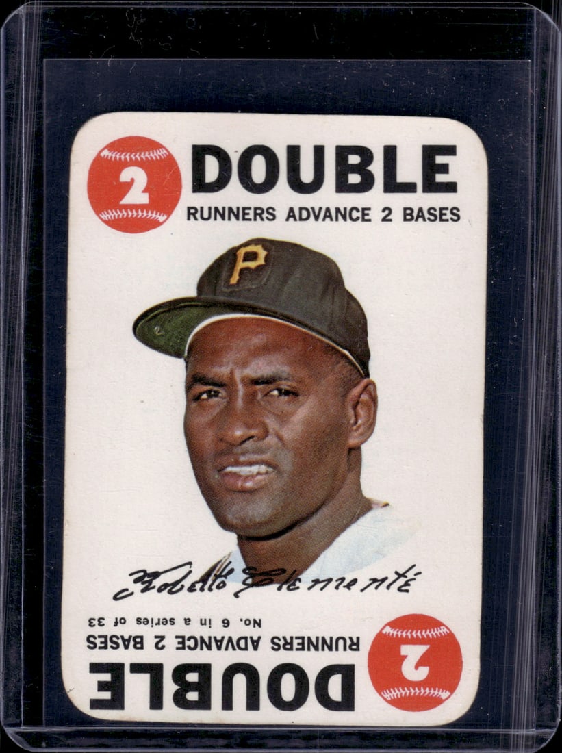 Roberto Clemente 1968 Topps Game Card #6 Pirates Vintage Baseball Card (1 of 2)