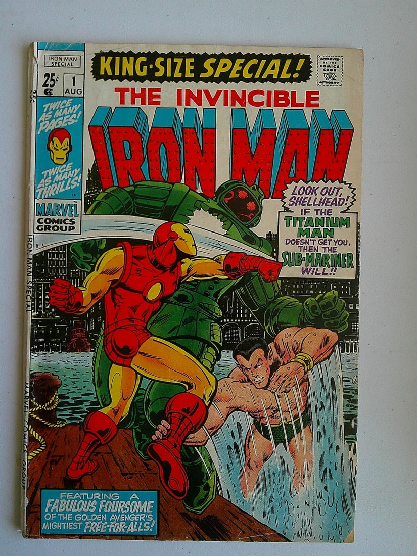The Invincible Iron-Man King Size Special Vintage Silver Age Comic Book: 1970 Volume 1 #1 (1 of 6)