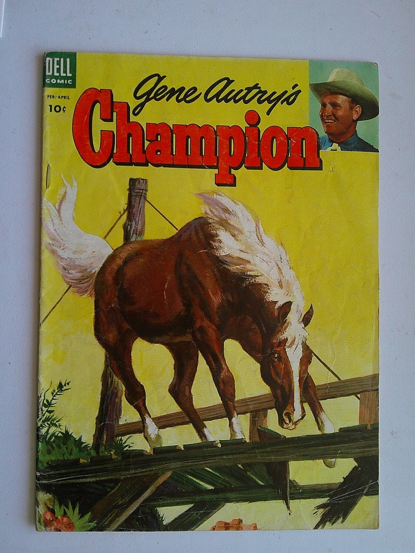 Gene Autry's Champion Vintagae Golden Age Dell Comic Book: 1954 #13 February - April (1 of 4)