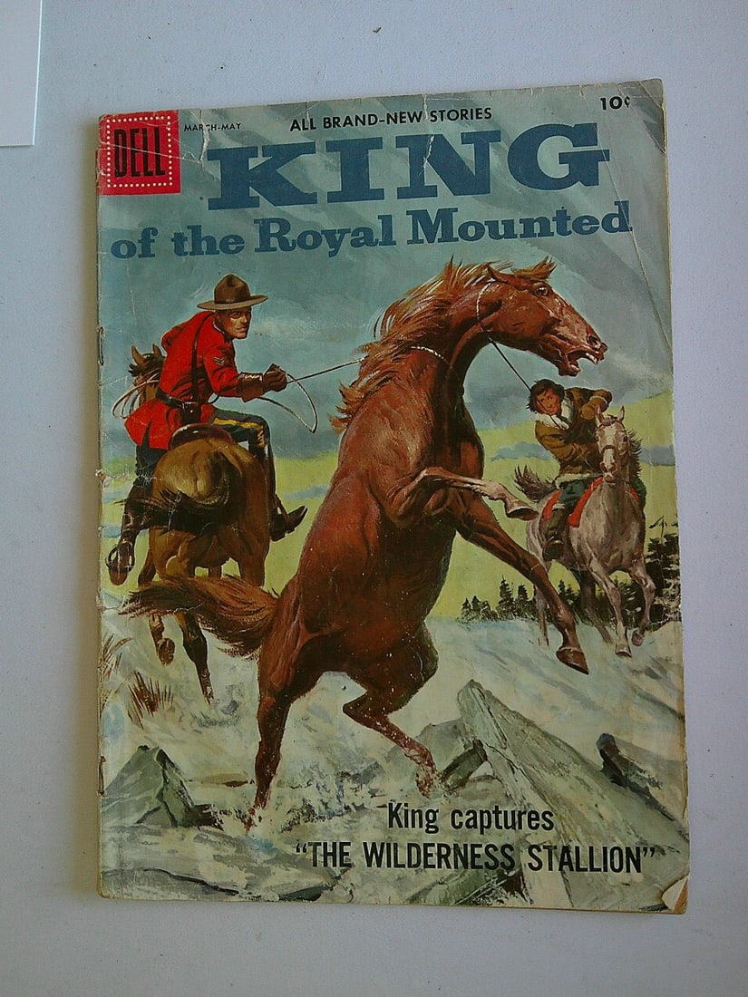 King of the Royal Mounted Vintage Silver Age Comic Book: 1957 #24 March - May, Wilderness Stallion (1 of 9)