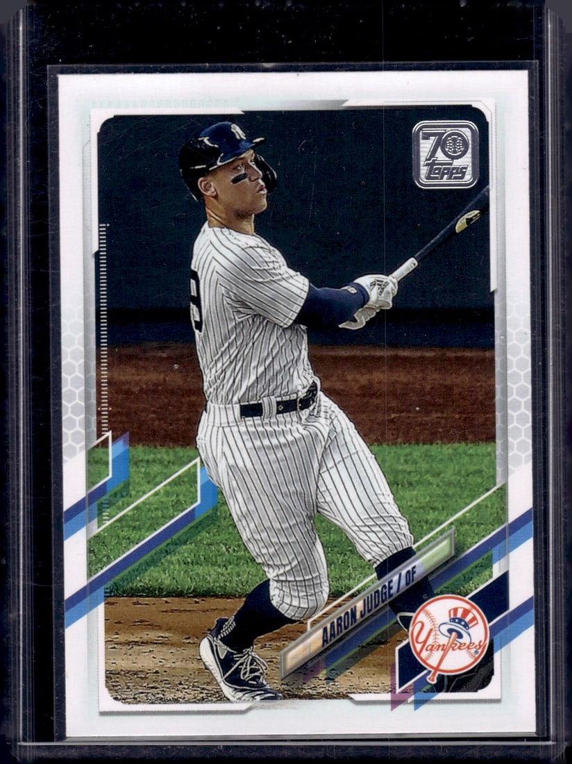 Aaron Judge 2021 Topps #99 New York Yankees: Topps Baseball MLB Trading & Sports Cards, Sports Cards for Sale Near Me, World Series & Hall of Fame Players Memorabilia, Refractors, X-Fractors, Numbered, SP, SSP, Valuable Auction Memorabilia Lots 