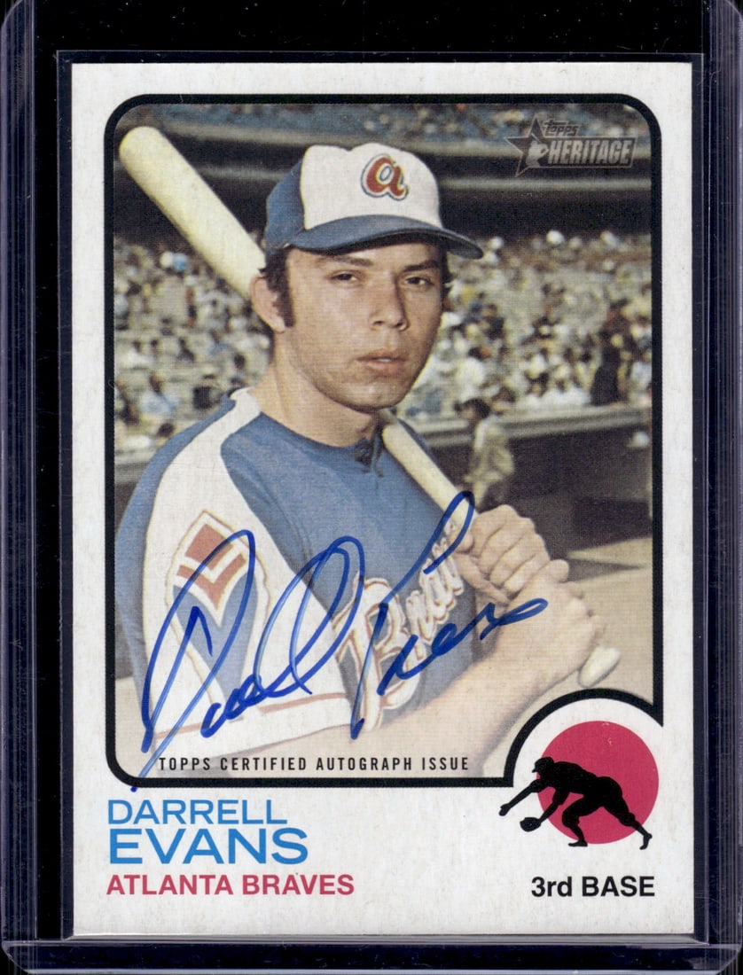 Darrell Evans Real One Auto 2022 Topps Heritage #ROA-DE Atlanta Braves: Topps Baseball MLB Trading & Sports Cards, Sports Cards for Sale Near Me, World Series & Hall of Fame Players Memorabilia, Refractors, X-Fractors, Numbered, SP, SSP, Valuable Auction Memorabilia Lots 