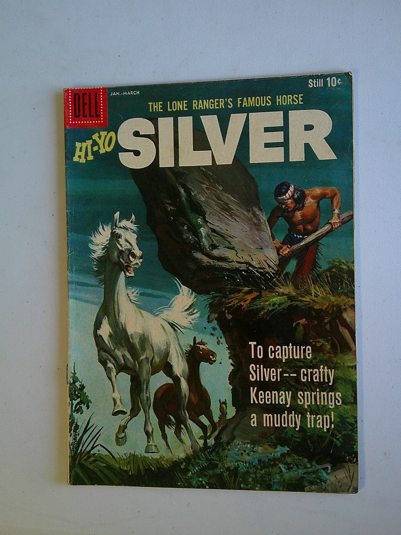 The Lone Ranger's Famous Horse Hi-Yo Silver Vintage Silver Age Dell Comic Book: 1960 Vol 1 #33 (1 of 4)