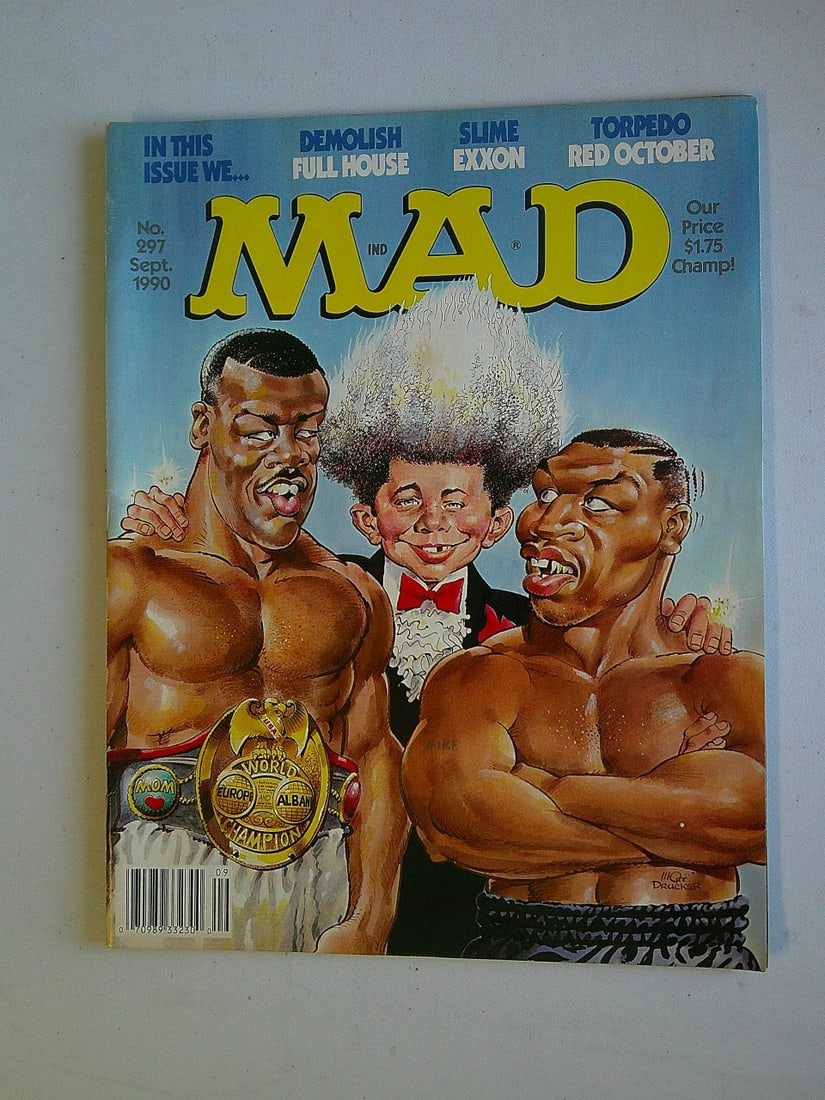 Mad Magazine Vintage Comic Magazine: 1990 #297 Mike Tyson vs James "Buster" Douglas Cover (1 of 4)