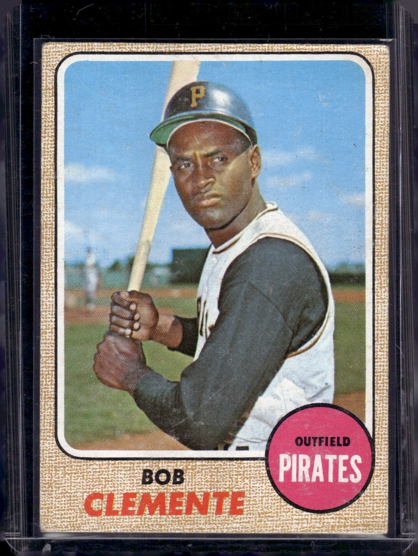 Roberto Clemente 1968 Topps #150 Pittsburgh Pirates Vintage Baseball Card (1 of 2)