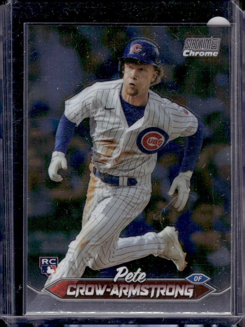 Pete Crow-Armstrong Rookie Card 2024 Topps Stadium Club Chrome #29 Chicago Cubs (1 of 2)