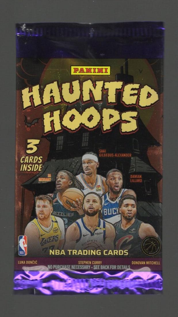 2025 Panini Haunted Hoops Basketball Retail Box Pack: Panini Basketball NBA Trading & Sports Cards, Sports Cards for Sale Near Me, Anthony Edwards, Jayson Tatum, Steph Curry, Panini Numbered Cards, Cracked Ice, Silver Prizm, Auction Lots for Sale on Line