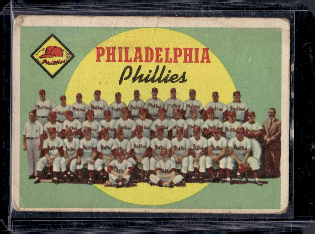 Philadelphia Phillies Team Card 1959 Topps #8 Vintage Baseball Card (1 of 2)