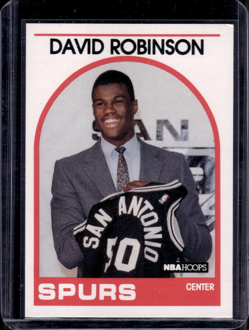David Robinson Rookie Card 1989-90 NBA Hoops #138 San Antonio Spurs (1 of 2)