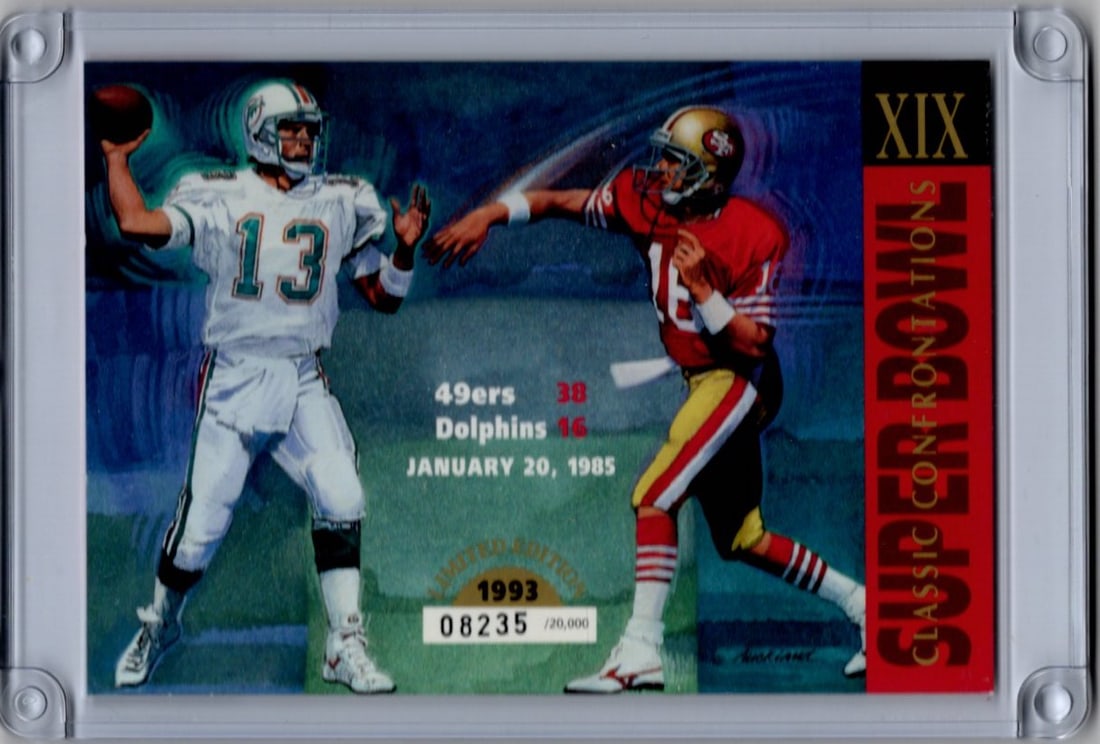 Dan Marino/Joe Montana 1993 Upper Deck Authenticated Limited Edition /20,000 (1 of 2)