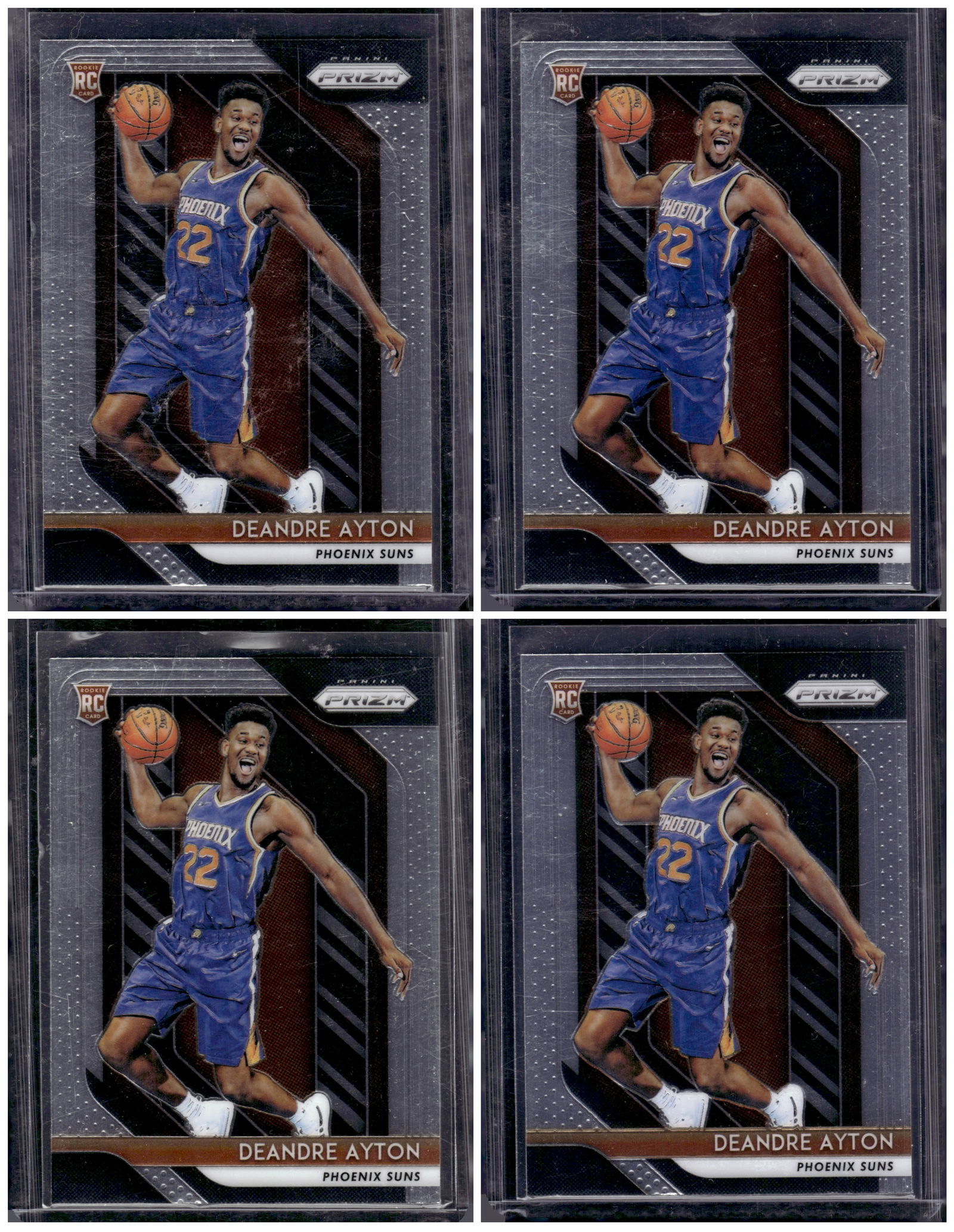 Lot of 4 Deandre Ayton Rookie Cards 2018-19 Panini Prizm #279 (1 of 1)
