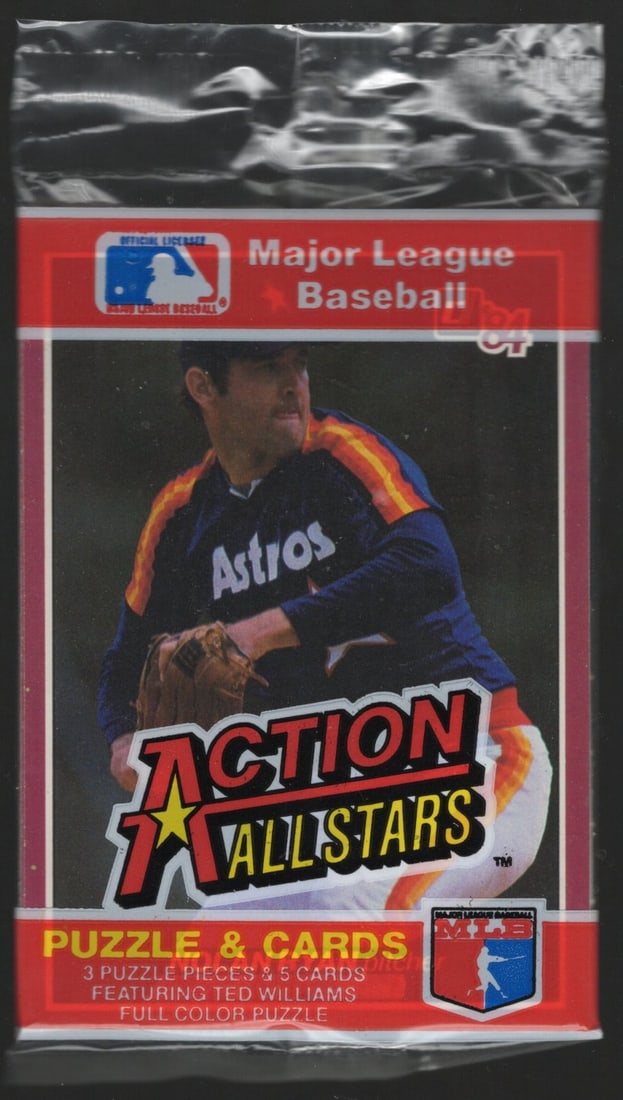 1984 Donruss Action All-stars Baseball Jumbo Card Pack - Nolan Ryan Front, Keith Hernandez Back (1 of 2)