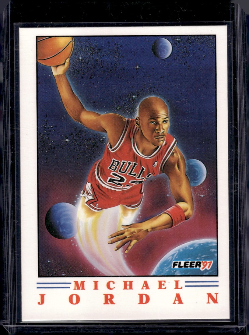 Michael Jordan Pro Vision 1991 Fleer #2 Chicago Bulls: Fleer Vintage Basketball NBA Trading & Sports Cards, NBA Championship & Hall of Fame Player Cards, Valuable Auction Memorabilia Lots Sold On Line, Old Sports Cards for Sale Near Me