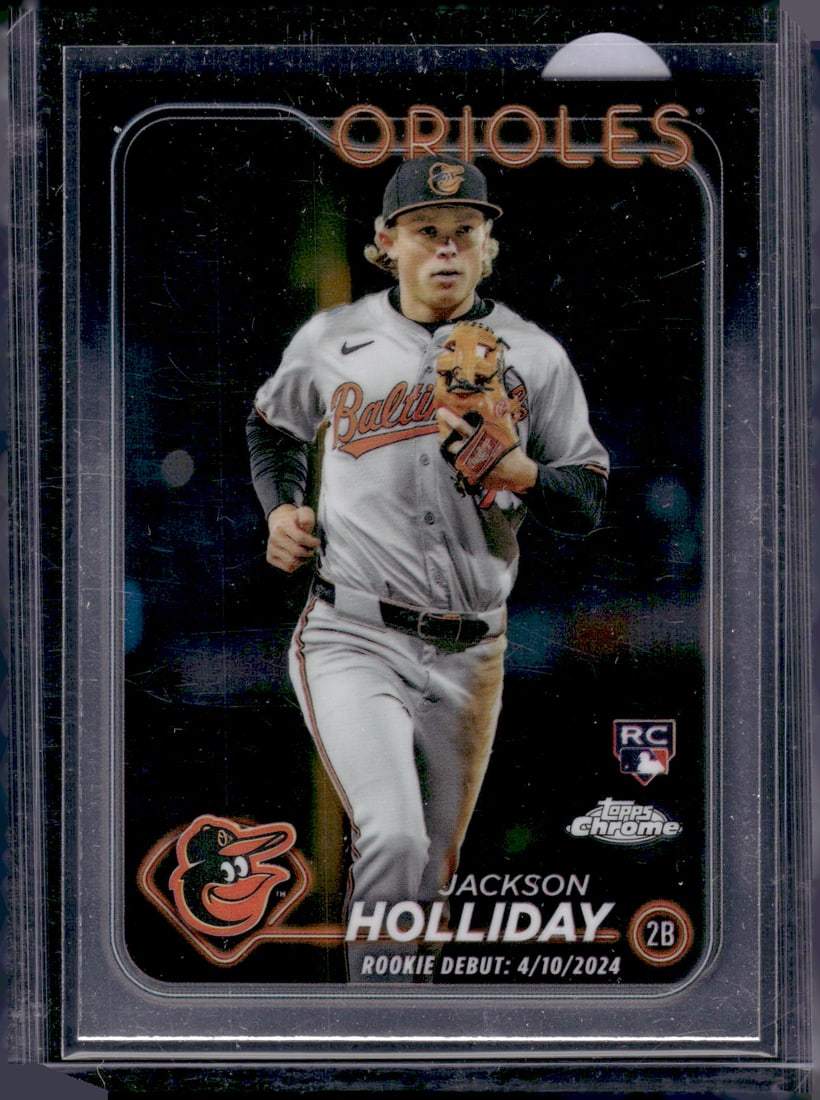 Jackson Holliday Rookie Card 2024 Topps Chrome Update #USC89 Orioles: Topps Baseball MLB Trading & Sports Cards, Sports Cards for Sale Near Me, World Series & Hall of Fame Players Memorabilia, Refractors, X-Fractors, Numbered, SP, SSP, Valuable Auction Memorabilia Lots 