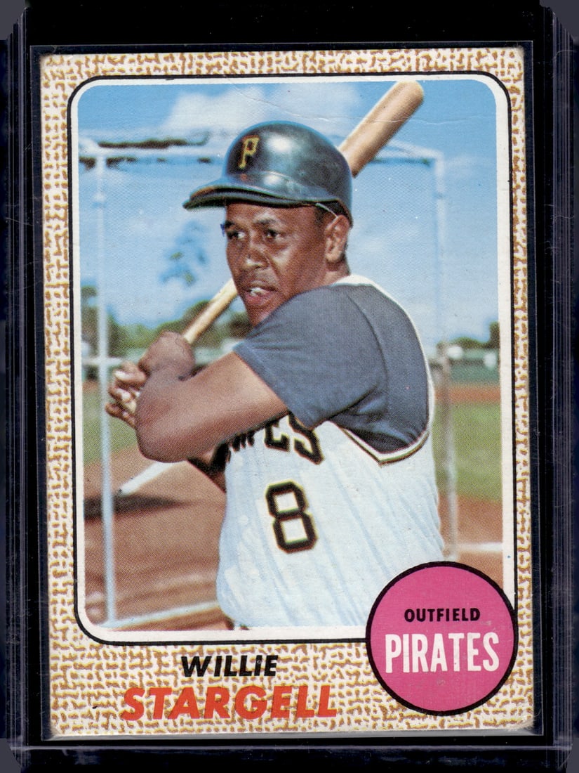 Willie Stargell 1968 Topps #86 (Small Crease on Top) Pirates Vintage Baseball Card (1 of 2)