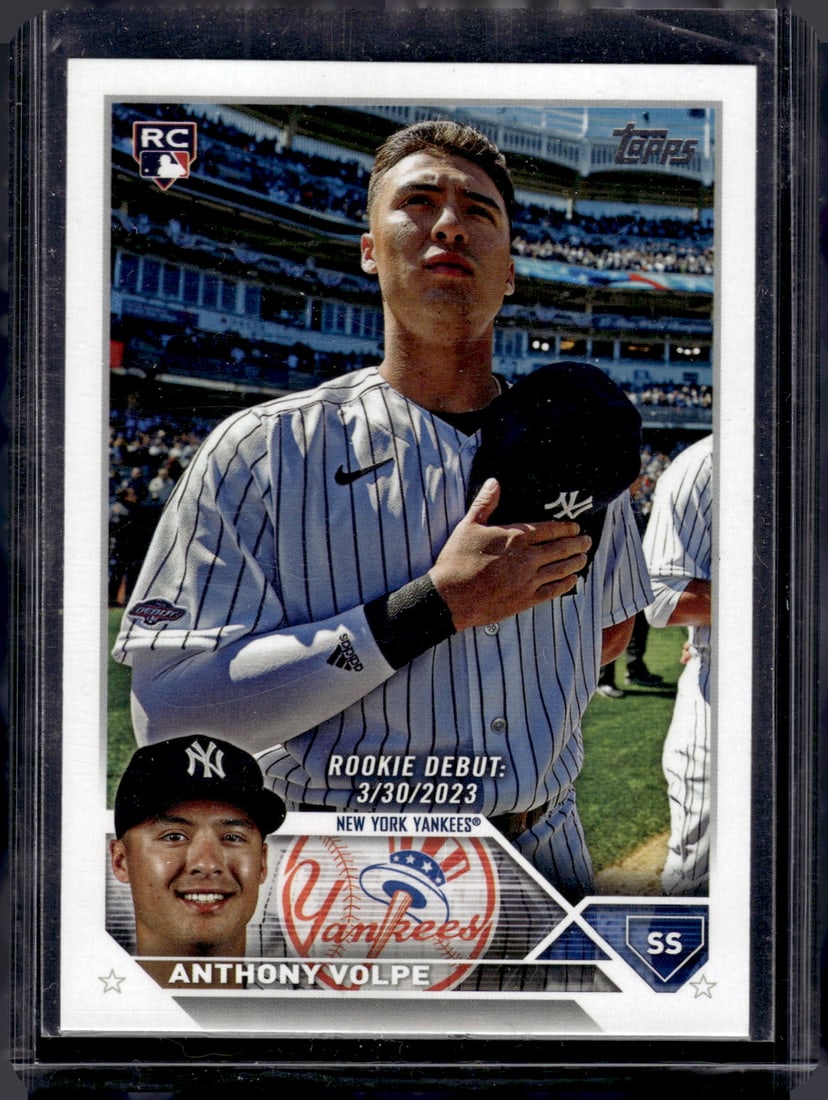Anthony Volpe Rookie Card 2023 Topps Update #US77 New York Yankees: Topps Baseball MLB Trading & Sports Cards, Sports Cards for Sale Near Me, World Series & Hall of Fame Players Memorabilia, Refractors, X-Fractors, Numbered, SP, SSP, Valuable Auction Memorabilia Lots 