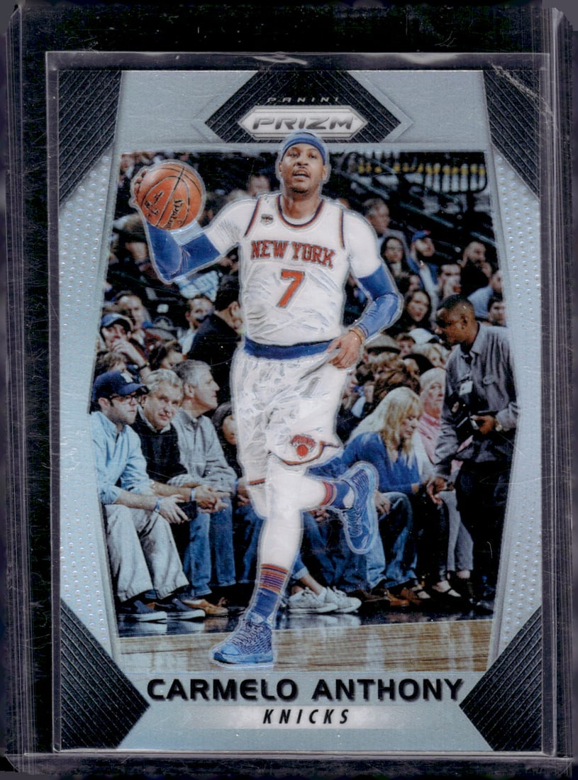 Carmelo Anthony Silver Prizm 2017-18 Panini Prizm #279 New York Knicks (1 of 2)