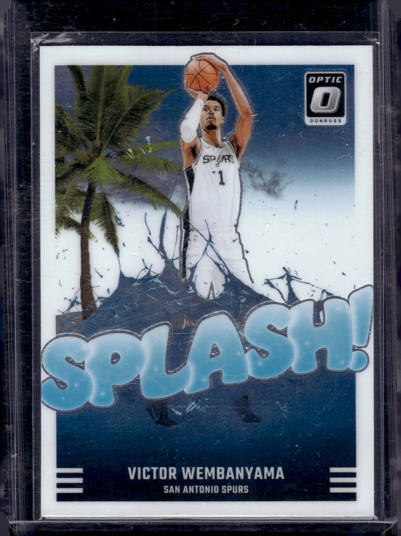 Victor Wembanyama Splash 2024-25 Donruss Optic #4 San Antonio Spurs: Donruss Optic Basketeball NBA Sports & Trading Cards, SP, SSP, NBA Championship & Hall of Fame Player Cards, Valuable Auction Memorabilia Lots Sold On Line, Sports Cards for Sale Near Me