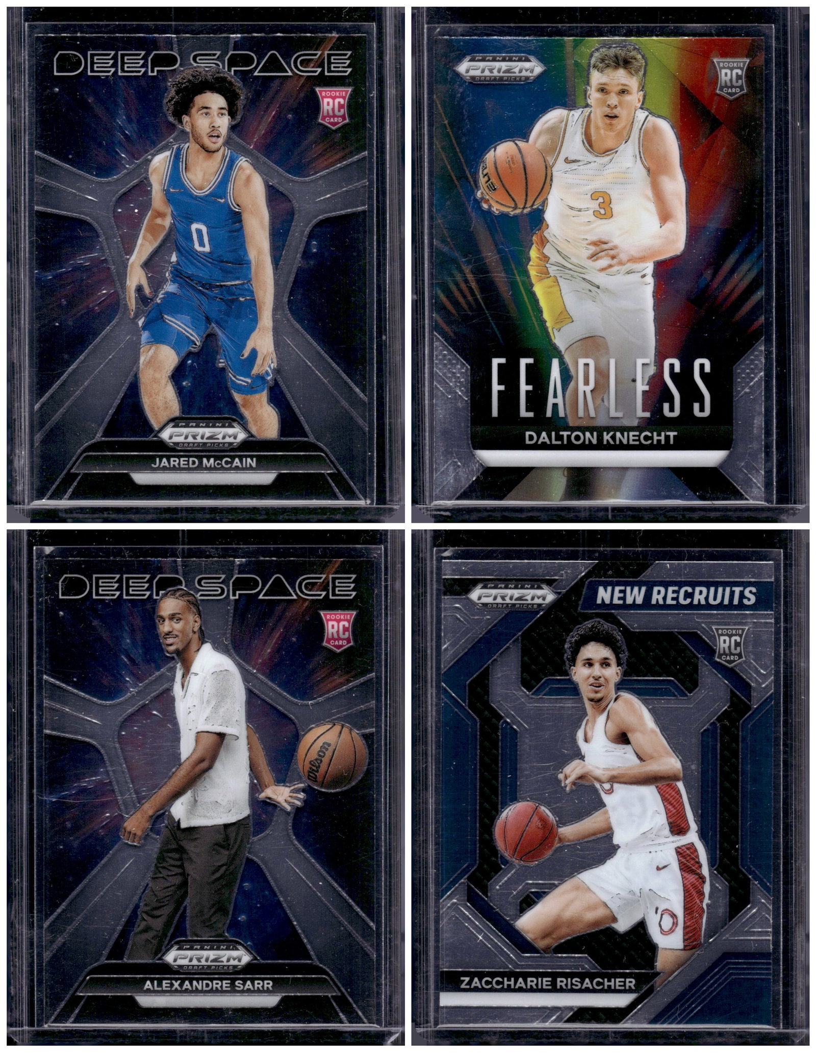 Lot of 4 2024 Prizm Draft Picks NBA Rookie Cards. McCain, Knecht, Sarr, Risacher: Panini Select, Prizm, Mosaic, Contenders, Revolution, Phoenix, NBA Hoops, Rookie NFL Sports Trading Cards, Silver, SP, SSP, Wave Prizms, Numbered Cards, Basketball sports Cards for Sale Near Me, NBA C