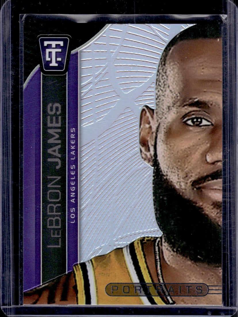 LeBron James Portraits 2024-25 Totally Certified #9 Lakers (1 of 2)