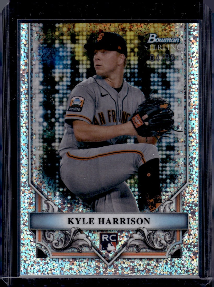 Kyle Harrison Rookie Card Speckle Refractor /99 2024 Bowman Sterling #BSR-39 Giants: Bowman Baseball MLB Trading & Sports Cards, Sports Cards for Sale Near Me, World Series & Hall of Fame Players, SP, SSP, Chrome, 1st Bowman, Auction Memorabilia Lots Sold On Line
