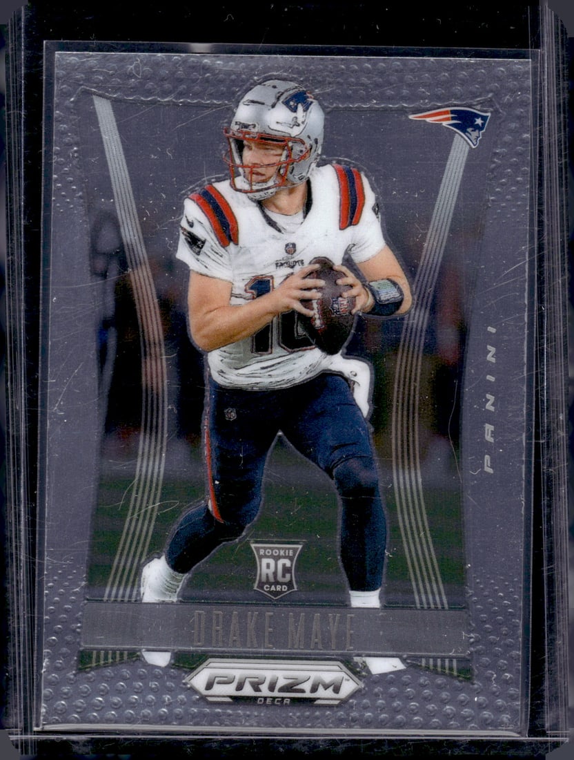 Drake Maye Rookie Card 2024 Panini Prizm Deca #213 New England Patriots: Panini Select, Prizm, Mosaic, Contenders, Zenith, Phoenix, Illusions, Absolute, Rookie NFL Sports Trading Cards, SP, SSP, Cards, Football Cards for Sale Near Me, Superbowl & Hall of Fame Player Cards,