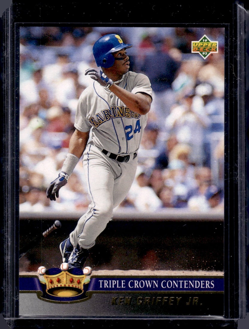 Ken Griffey Jr. Triple Crown Contenders 1993 Upper Deck #TC4 Seattle Mariners: Upper Deck Baseball MLB Trading & Sports Cards, Old Sports Cards for Sale Near Me, Auction Memorabilia Lots for Sale On Line, World Series & Hall of Fame Players