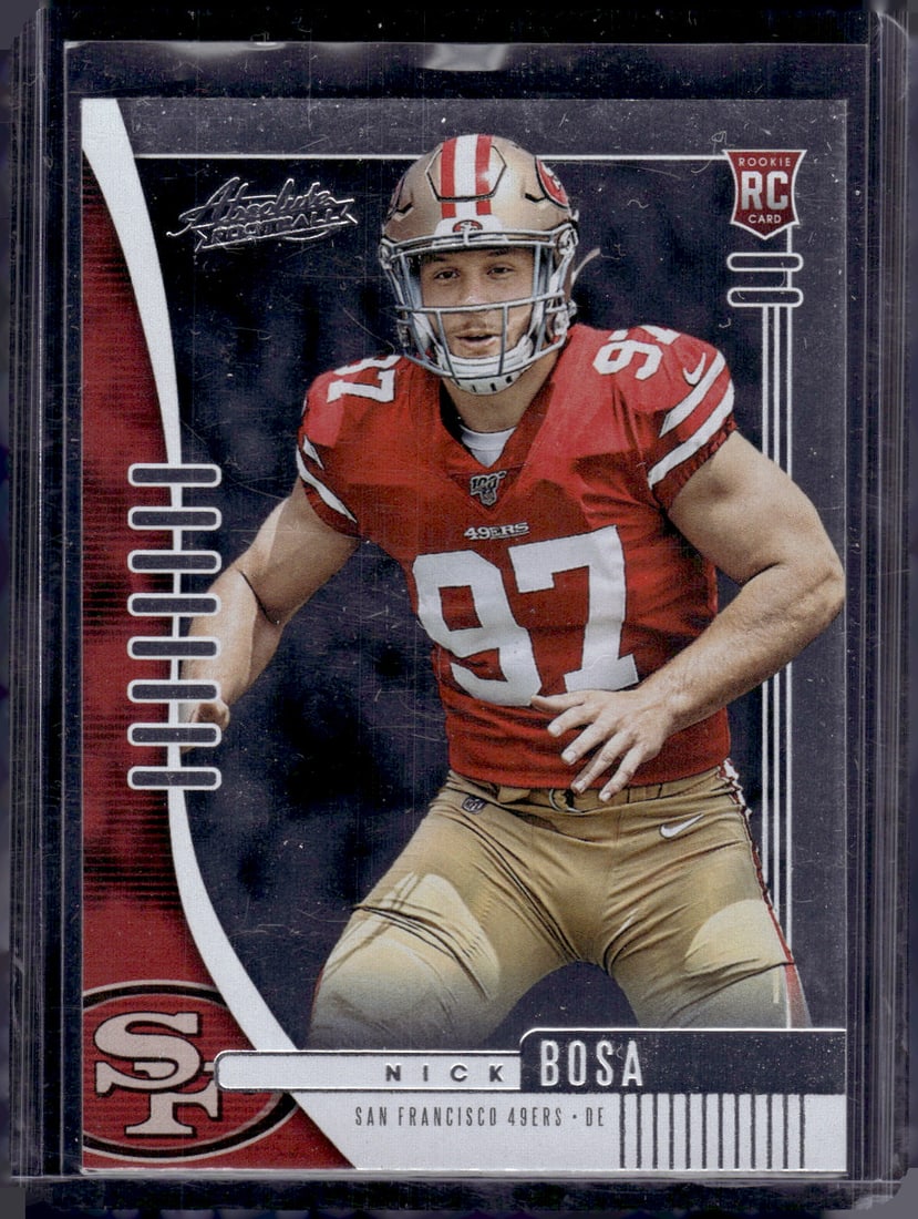 Nick Bosa Rookie Card 2019 Panini Absolute #131 49ers Football Card (1 of 2)