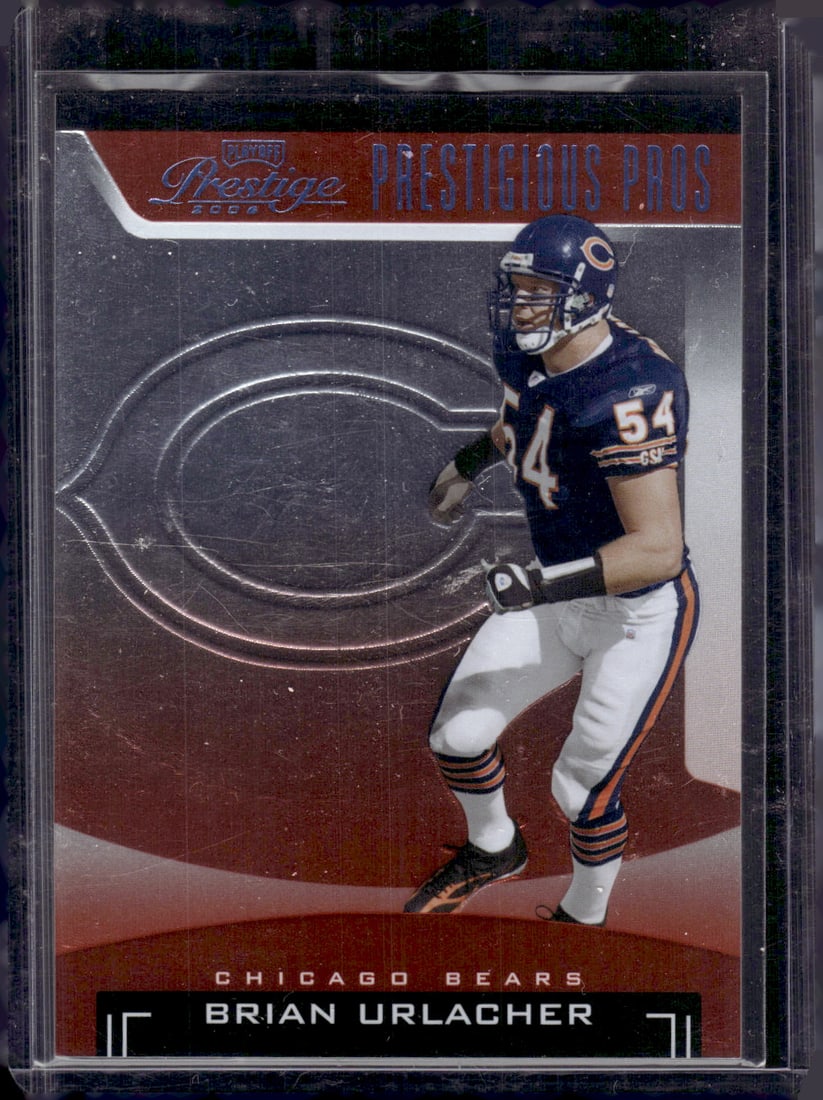 Brian Urlacher Prestigious Pros /500 2006 Donruss Playoff #PP-9 Chicago Bears (1 of 2)
