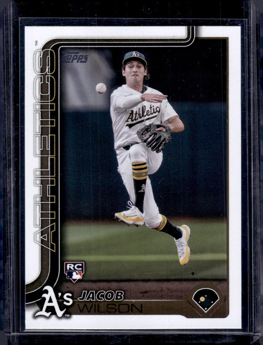 Jacob Wilson Rookie Card 2025 Topps #314 Oakland Athletics: Topps Baseball MLB Trading & Sports Cards, Sports Cards for Sale Near Me, World Series & Hall of Fame Players Memorabilia, Refractors, X-Fractors, Numbered, SP, SSP, Valuable Auction Memorabilia Lots