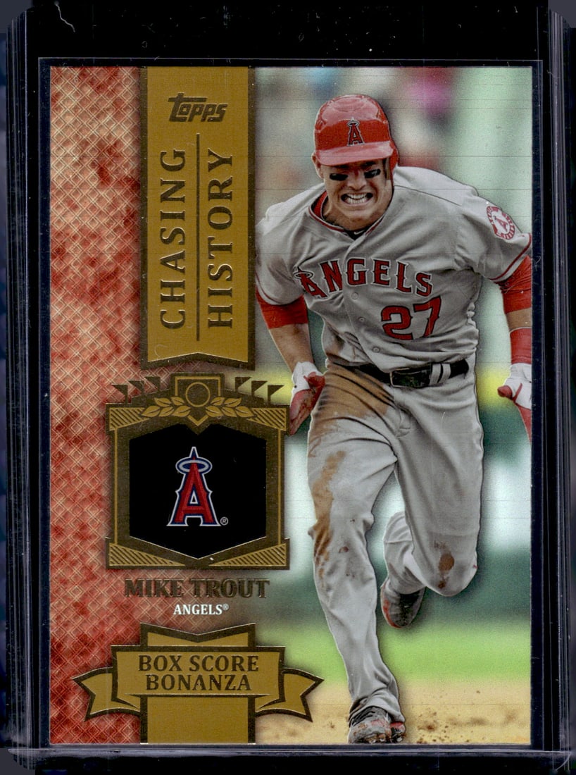 Mike Trout Chasing History Gold Foil 2013 Topps #CH-64 Los Angeles Angels (1 of 2)