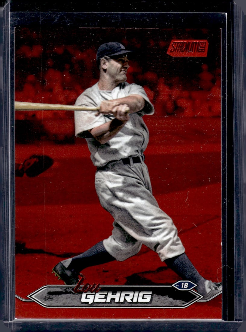 Lou Gehrig Red Foil 2024 Topps Stadium Club #189 New York Yankees: Topps Baseball MLB Trading & Sports Cards, Sports Cards for Sale Near Me, World Series & Hall of Fame Players Memorabilia, Refractors, X-Fractors, Numbered, SP, SSP, Valuable Auction Memorabilia Lots 