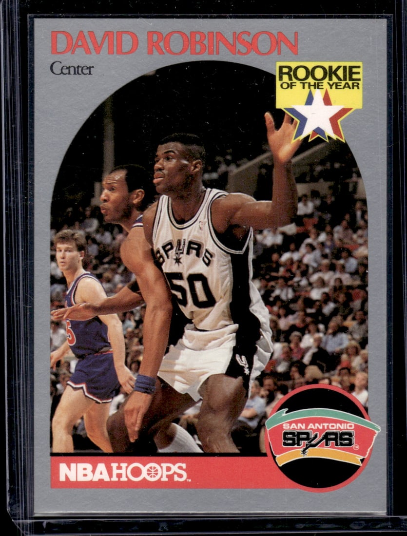 David Robinson Rookie of the Year 1990-91 NBA Hoops #270 San Antonio Spurs: Sports Cards, NBA Trading Cards, Basketball Cards, Panini Cards, Panini Basketball Cards, Rookie Cards, Panini Cards, Sports Cards for Sale Near Me, Basketeball Cards for Sale Near Me, Prizm Basketbal