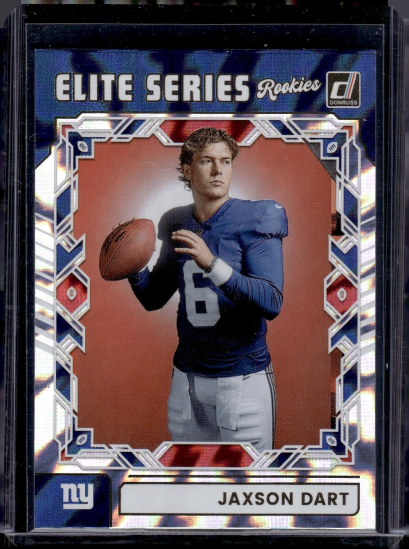 Jaxson Dart Rookie Card Elite Series 2025 Panini Donruss #ESR-JDT New York Giants (1 of 2)