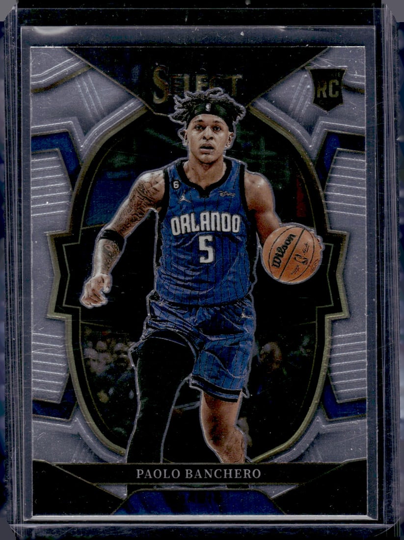 Paolo Banchero Rookie Card 2022-23 Panini Select #72 Orlando Magic: Panini Select, Prizm, Mosaic, Contenders, Revolution, Phoenix, NBA Hoops, Rookie NFL Sports Trading Cards, Silver, SP, SSP, Wave Prizms, Numbered Cards, Basketball sports Cards for Sale Near Me, NBA C