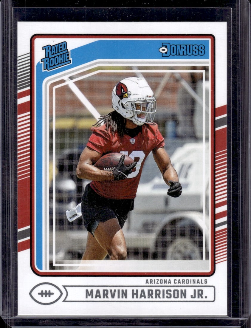 Marvin Harrison Jr. Rookie Card 2024 Panini Donruss #393 Arizona Cardinals: Panini Select, Prizm, Mosaic, Contenders, Zenith, Phoenix, Illusions, Absolute, Rookie NFL Sports Trading Cards, SP, SSP, Cards, Football Cards for Sale Near Me, Superbowl & Hall of Fame Player Cards,