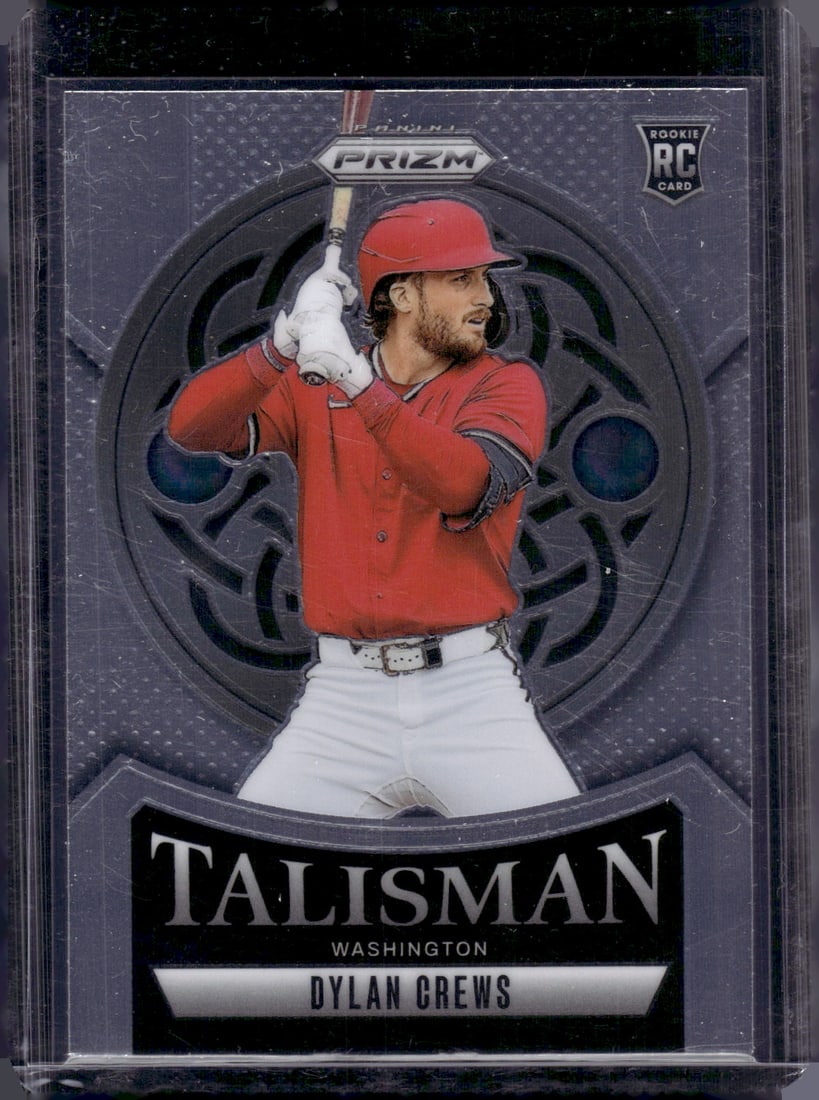 Dylan Crews Rookie Card Talisman 2025 Panini Prizm #18 Washington Nationals: Panini Baseball MLB Trading & Sports Cards, Sports Cards for Sale Near Me, Prizm, Mosaic, Select, SP, SSP, Auction Memorabilia Lots for Sale On Line, World Series & Hall of Fame Players