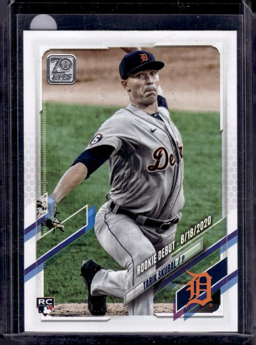 Tarik Skubal Rookie Card 2021 Topps Update #US284 Detroit Tigers: Topps Baseball MLB Trading & Sports Cards, Sports Cards for Sale Near Me, World Series & Hall of Fame Players Memorabilia, Refractors, X-Fractors, Numbered, SP, SSP, Valuable Auction Memorabilia Lots 