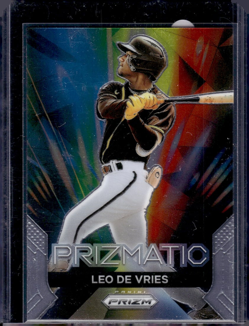 Leo De Vries Prizmatic 2024 Panini Prizm #5 Padres, Athletics: Panini Baseball MLB Trading & Sports Cards, Sports Cards for Sale Near Me, Prizm, Mosaic, Select, SP, SSP, Auction Memorabilia Lots for Sale On Line, World Series & Hall of Fame Players