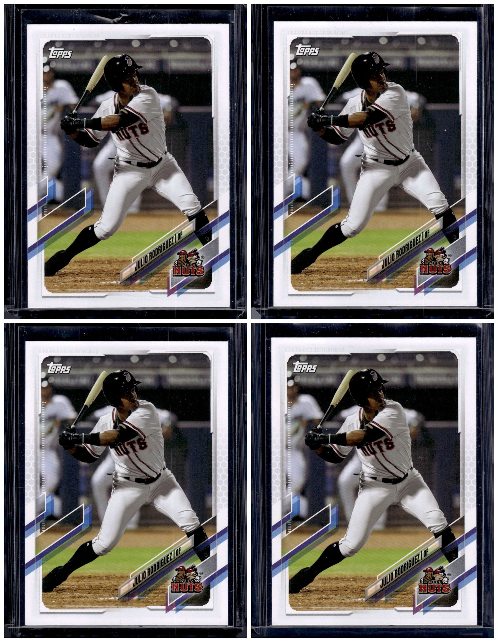 Lot of 4 Julio Rodriguez Pro Debut 2021 Topps #PD-18 Mariners Baseball Cards (1 of 1)