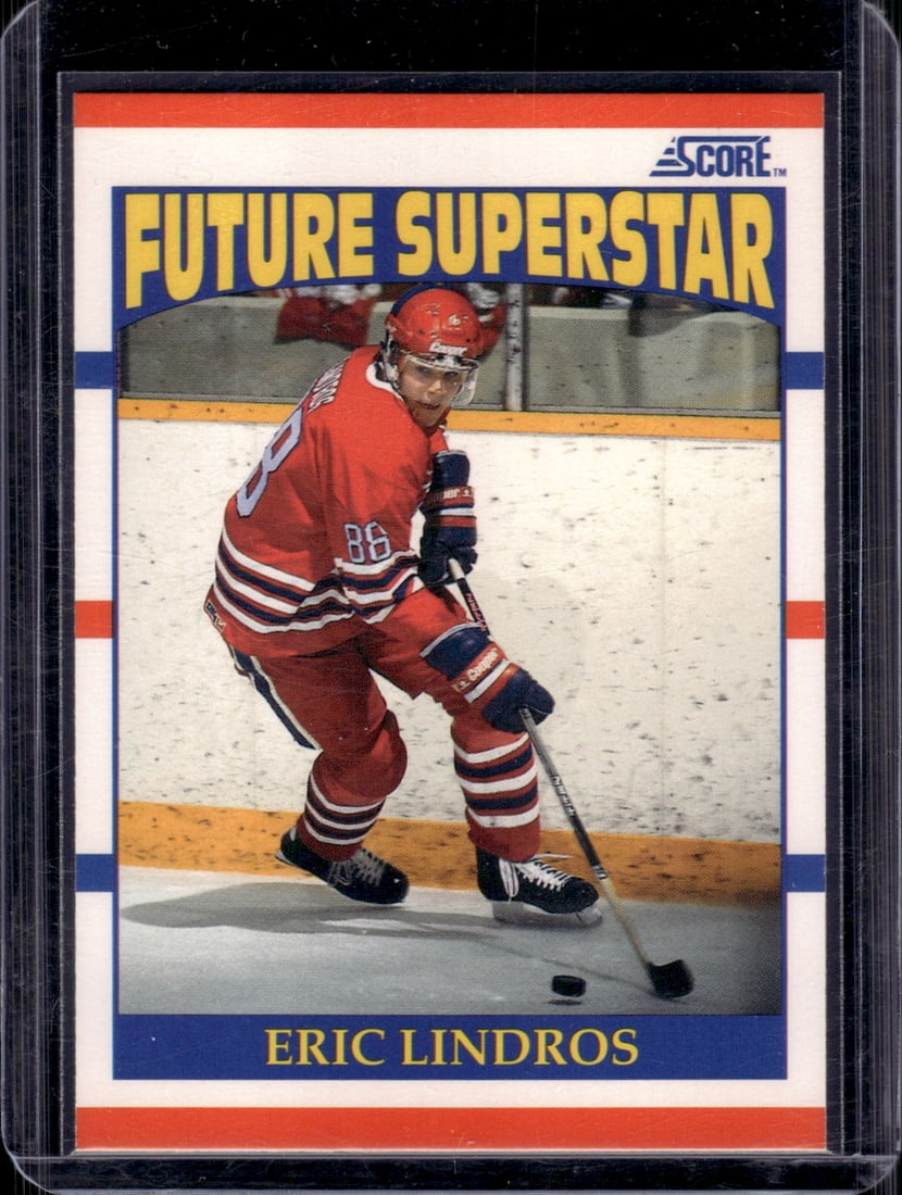 Eric Lindros Rookie Card Future Superstar 1990 Score #440 (1 of 2)