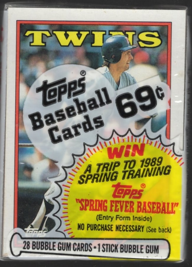 1988 Topps Series 1 Vintage Baseball Card CELLO RETAIL BOX PACK Sports Cards (1 of 2)