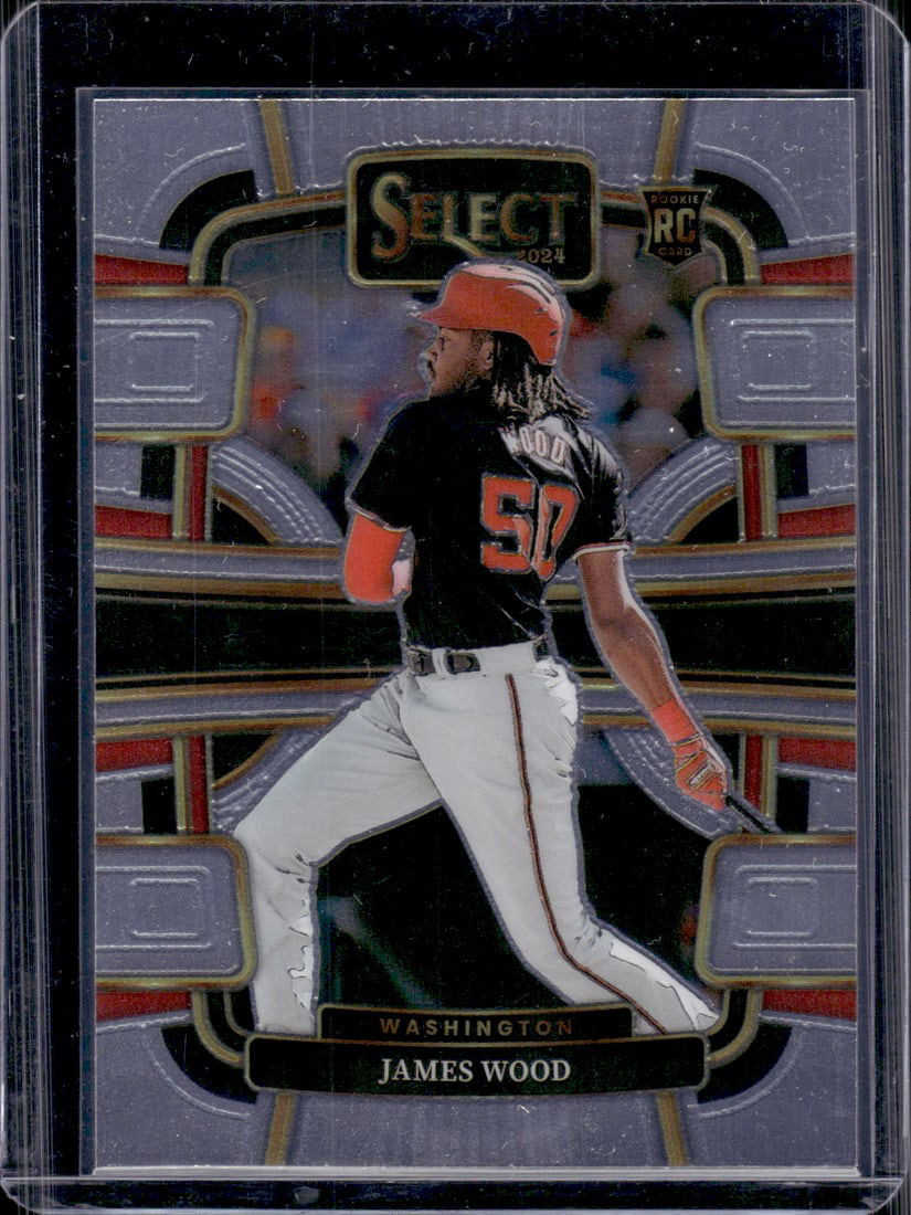 James Wood Rookie Card 2024 Panini Select #90 Washington Nationals (1 of 2)
