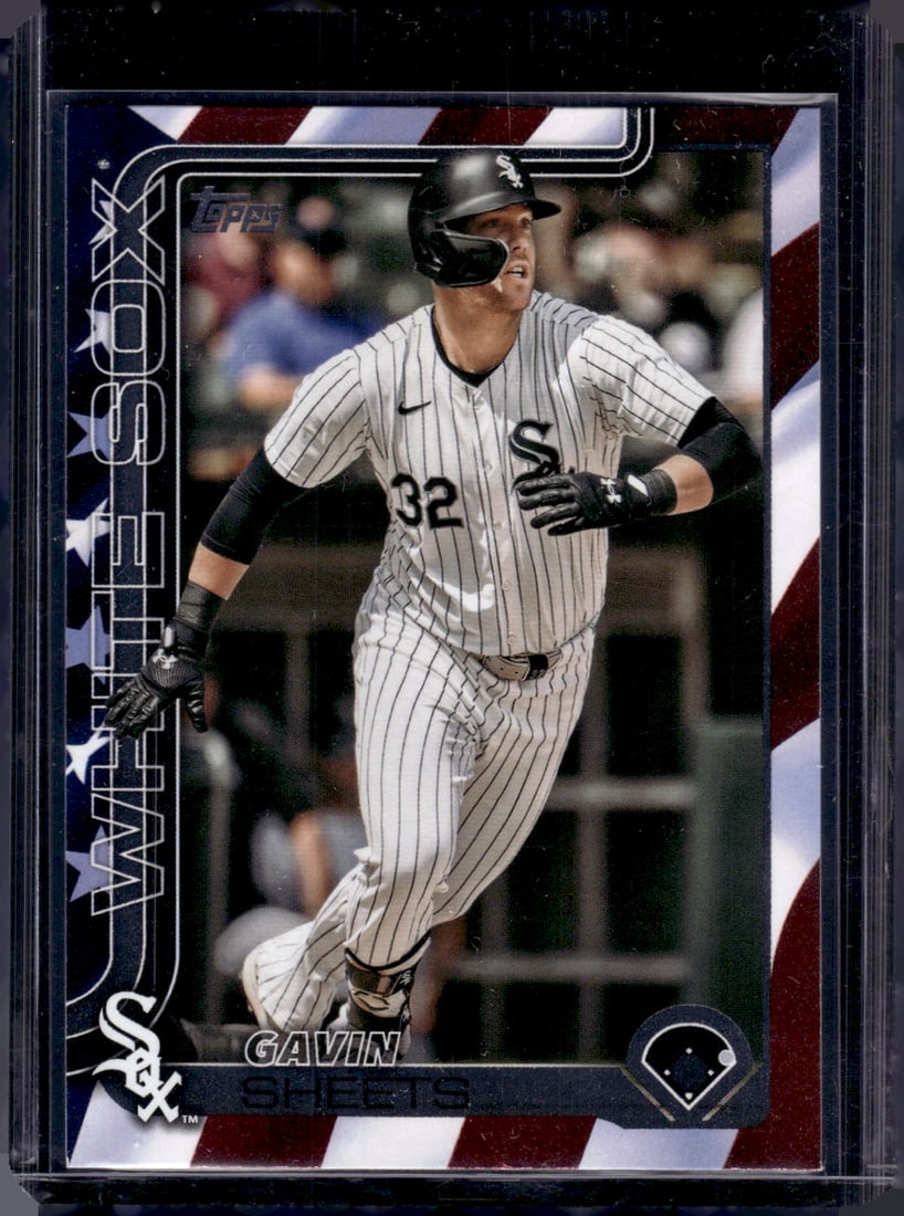 Gavin Sheets Independence Day /76 2025 Topps #95 Chicago White Sox (1 of 2)