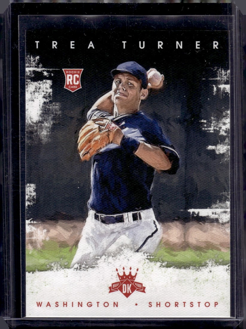 Trea Turner Rookie Card 2016 Panini Diamond Kings #146 Nationals, Phillies: Panini Baseball MLB Trading & Sports Cards, Sports Cards for Sale Near Me, Prizm, Mosaic, Select, SP, SSP, Auction Memorabilia Lots for Sale On Line, World Series & Hall of Fame Players