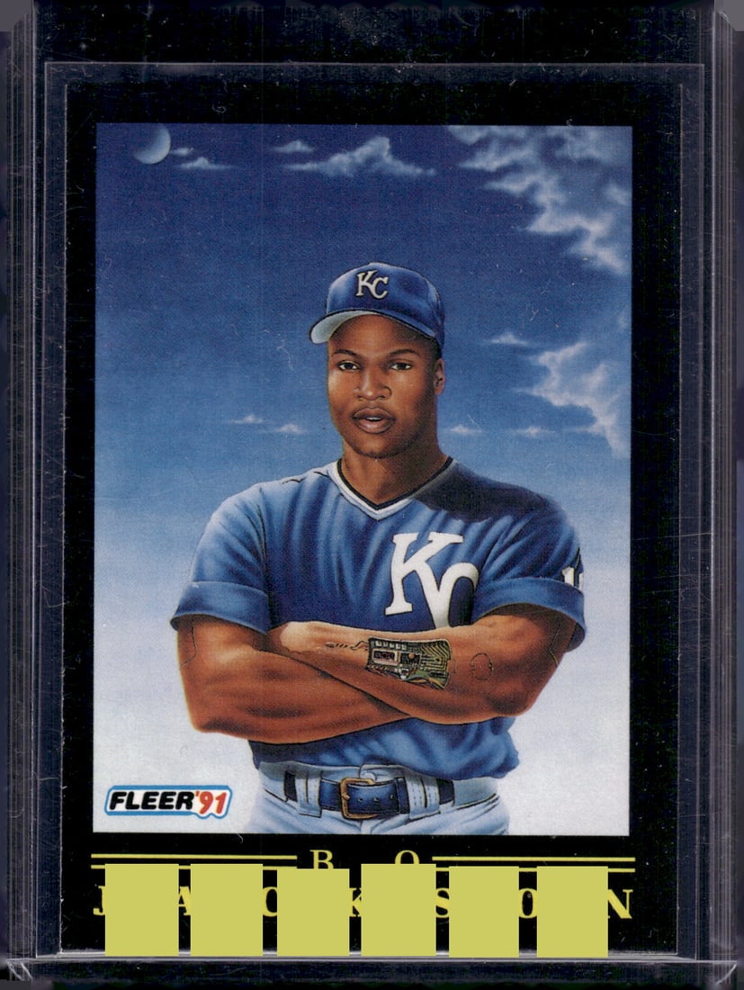 Bo Jackson Pro Vision 1991 Fleer #5 Kansas City Royals (1 of 2)