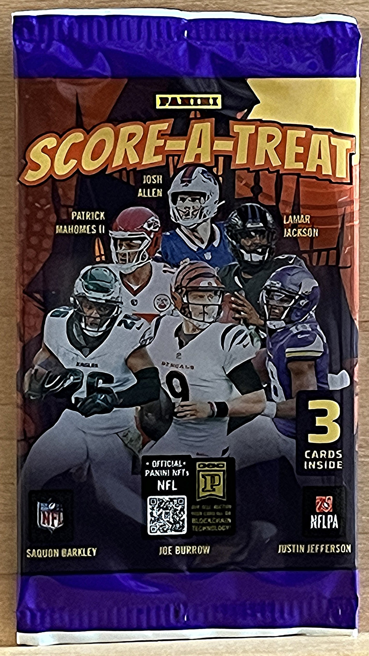 2025 Panini Score A Treat Football Cards Retail Pack, Sports Cards Cam Ward, Travis Hunter, Shedeur: Panini Football NFL Trading & Sports Card, Sports Cards for Sale Near Me, Rookie Cards in this Set are CJ Stroud, Bijan robinson, Bryce Young, Jordan Addison, Jaxson Smith-Njigba, Auction Memorabilia 