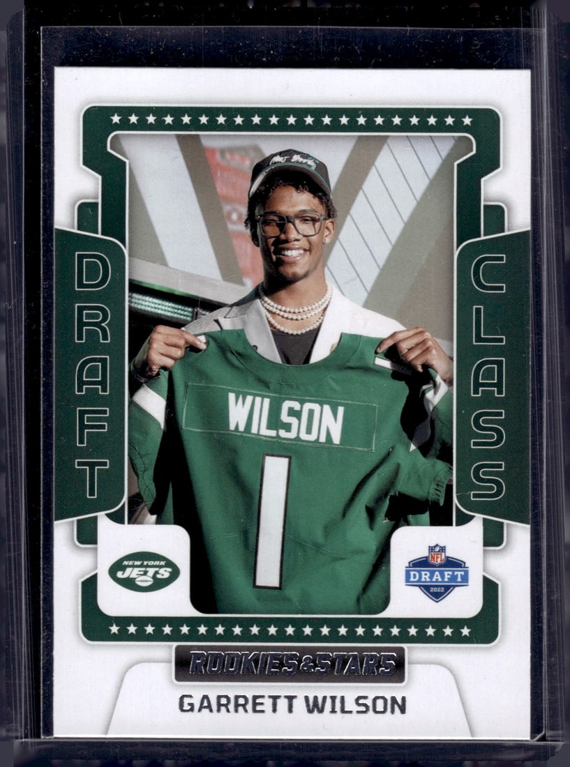 Garrett Wilson Rookie Card Draft Class 2022 Rookies & Stars #DC-6 New York Jets (1 of 2)