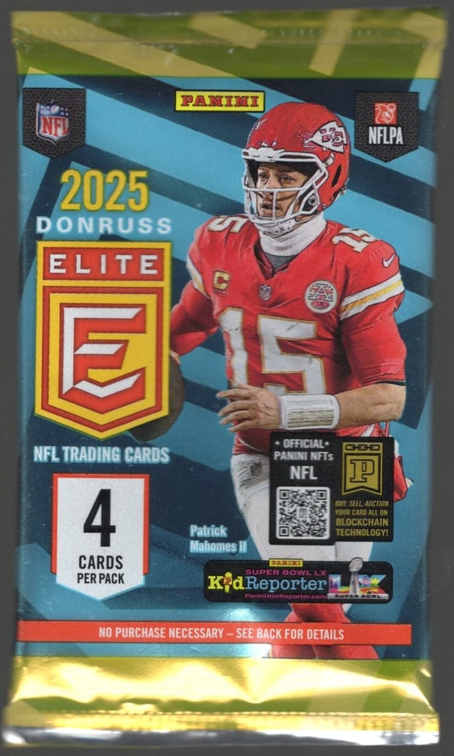 2025 Donruss Elite Football BLASTER BOX PACK - Cam Ward, Ashton Jeanty, Dillon Gabriel, Shadeur: Donruss Elite Football NFL Trading & Sports Cards, Rookie Cards in this set are Jayden Daniels, JJ McCarthy, Bo Nix, Marvin Harrison, Jr, Caleb Williams, Drake Maye, Rated Rookie, Downtown SSP, Sports